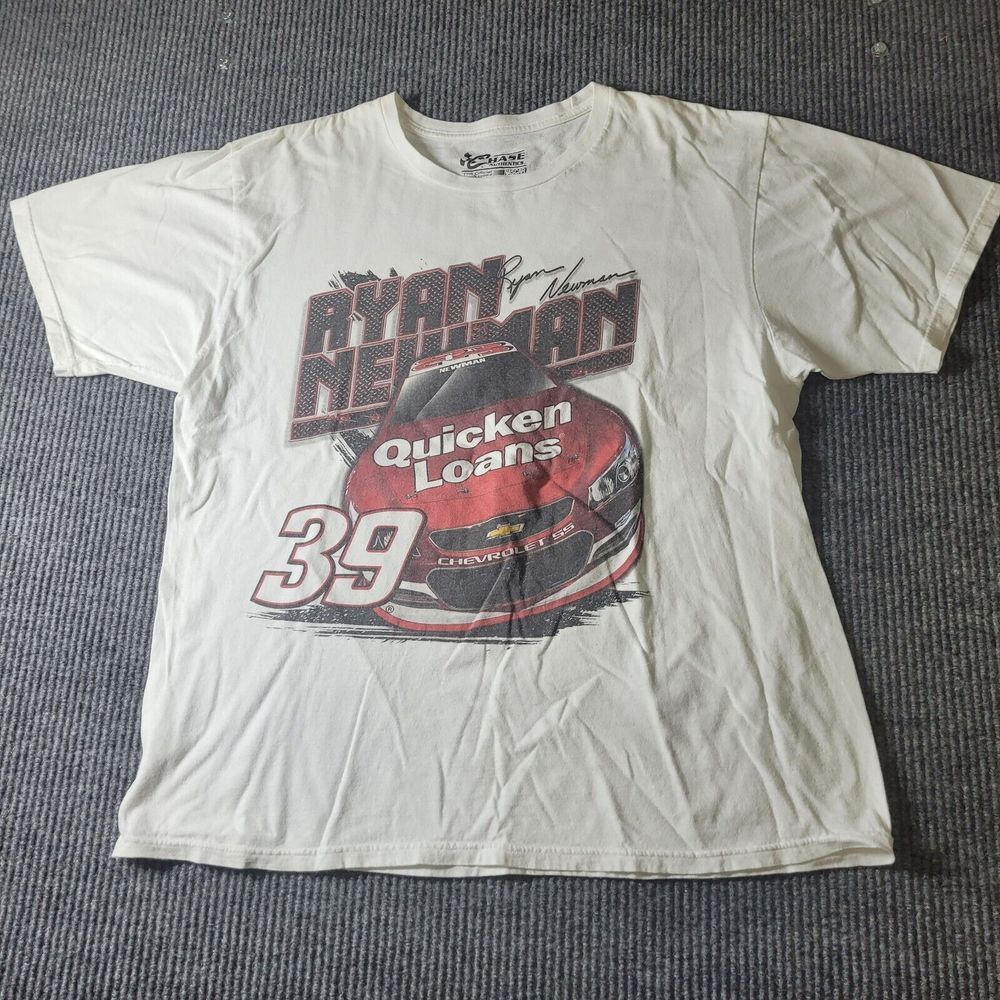 Ryan Newman ‎ Chase Authentics #39 Quicken Loans Sz XL Double Sided Graphic Tee